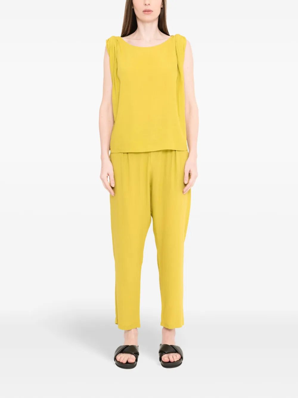 Sleeveless Draped Top
