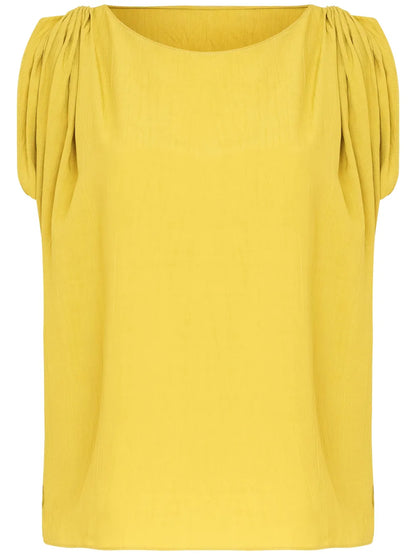Sleeveless Draped Top