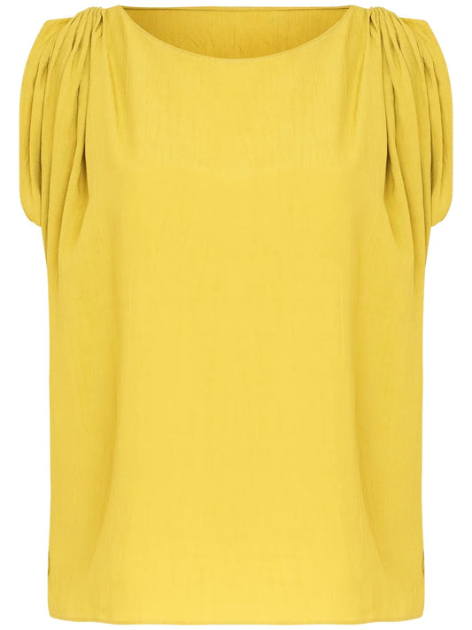 Sleeveless Draped Top