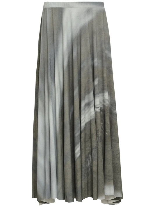 Pleated Midi Skirt