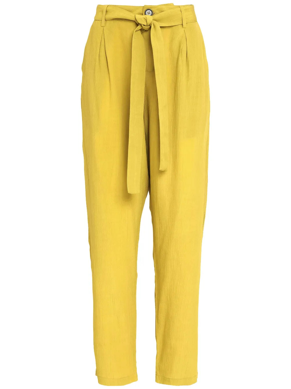 Drawstring Straight-Leg Trousers