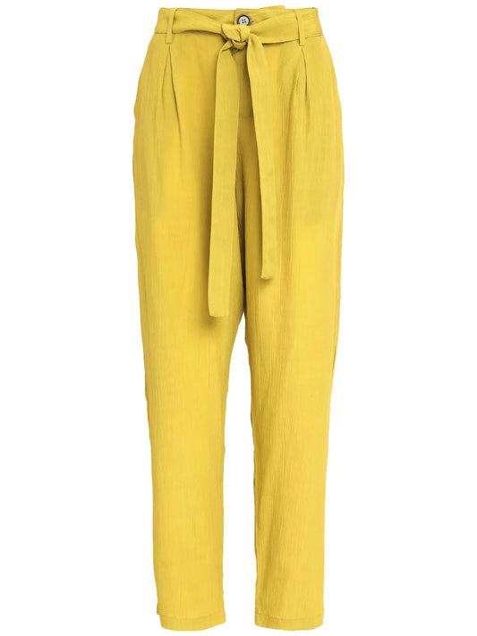 Drawstring Straight-Leg Trousers