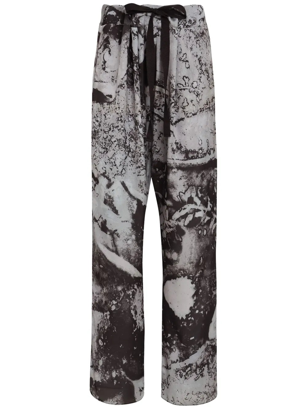 Abstract-Print Trousers