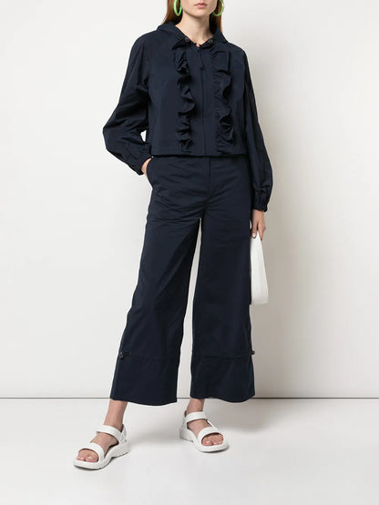 Ruffled "Blue" Windbreaker