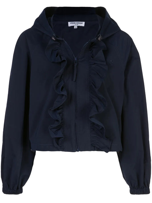Ruffled "Blue" Windbreaker