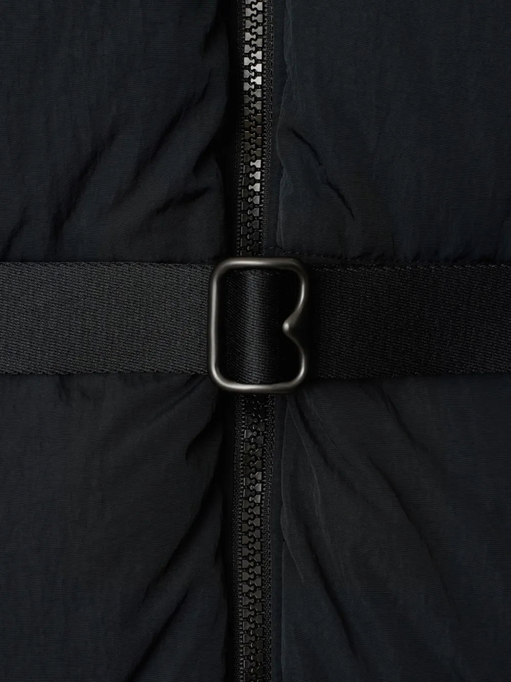B Shield-Appliqué Puffer Coat