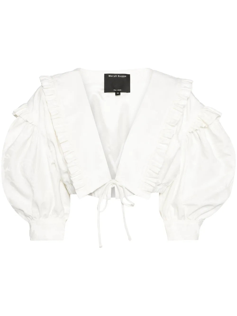 Wide-Collar Cropped Top