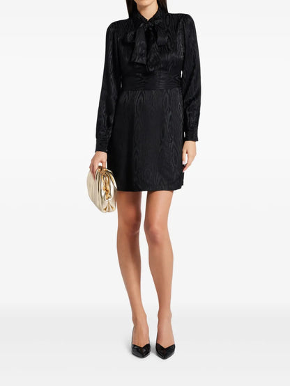 Bow-Detail Mini Dress