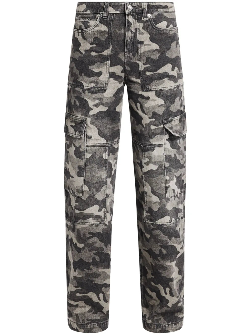 Camouflage-Print Jeans