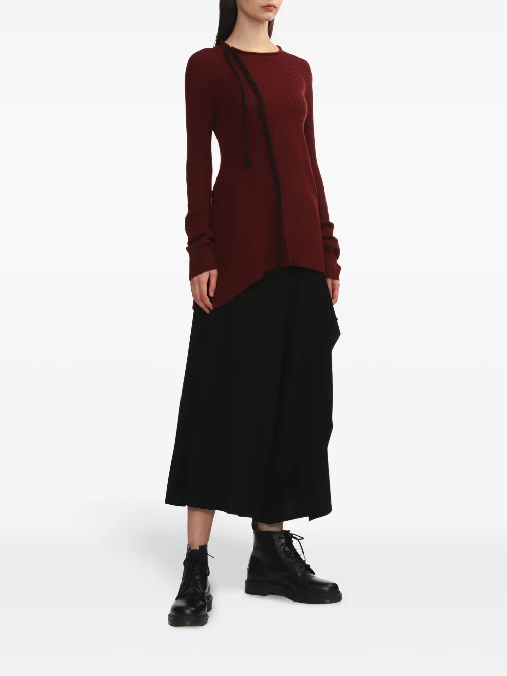 Asymmetric Midi Skirt