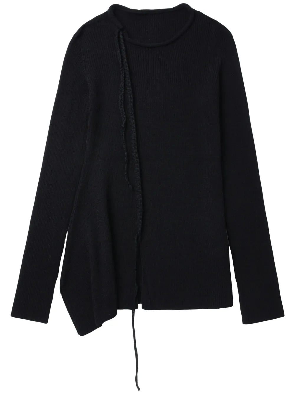 Decorative-Stitching Wool Jumper
