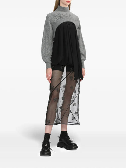 Crystal-Embellished Skirt