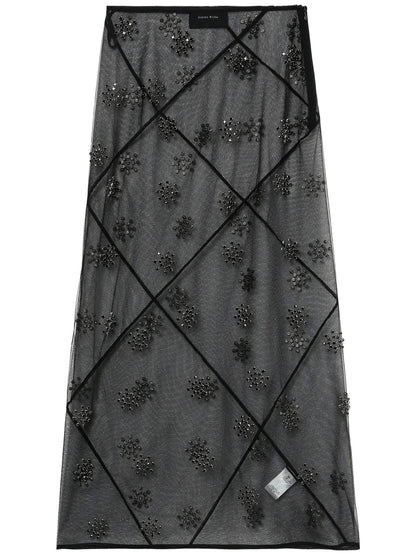 Crystal-Embellished Skirt