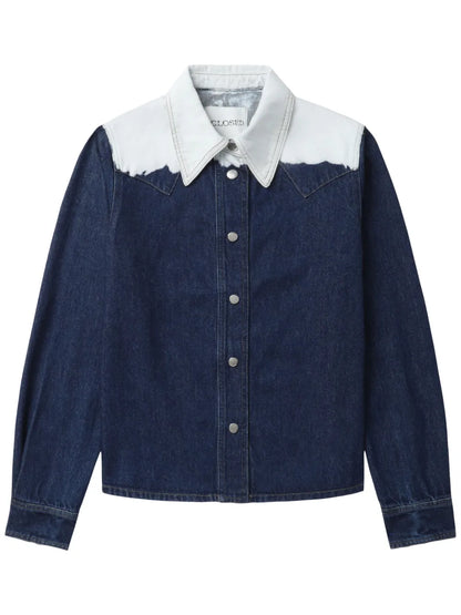 Dip-Dye Denim Shirt