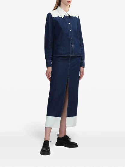 Dip-Dye Denim Shirt