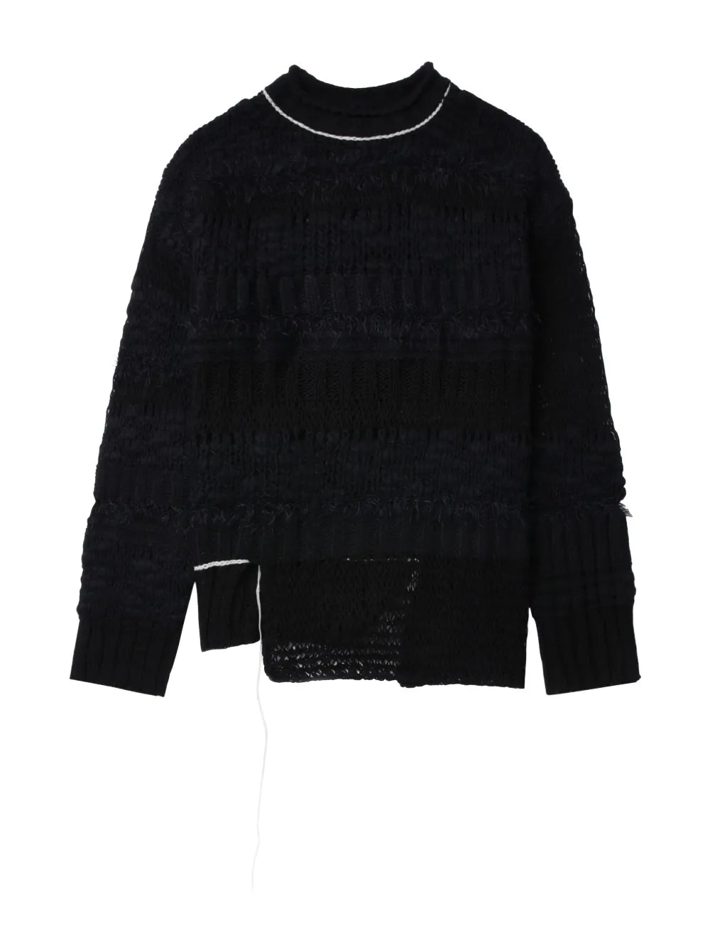 Contrast-Stitching Jumper