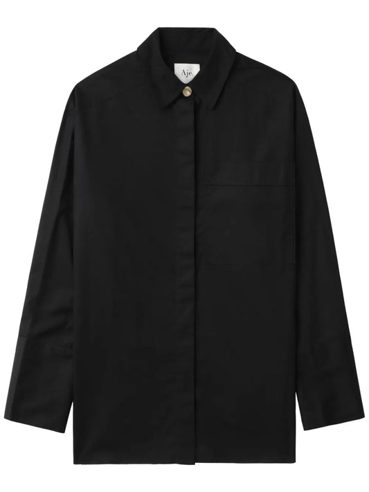 Floral-Lace Detailing Shirt