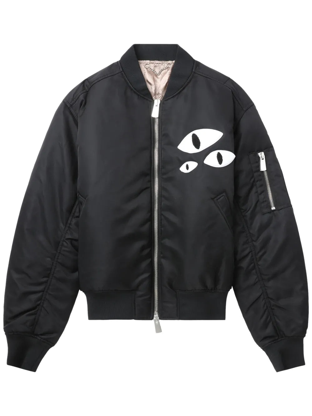 Logo-Embroidered Bomber Jacket