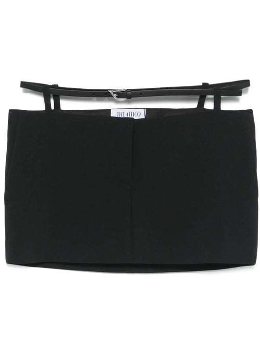 Double-Waisted Mini Skirt