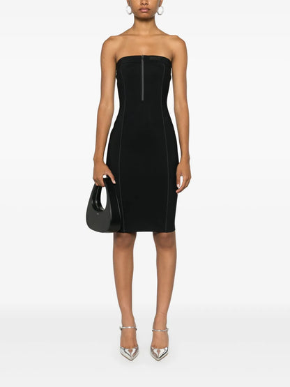 Open-Back Bustier Dress