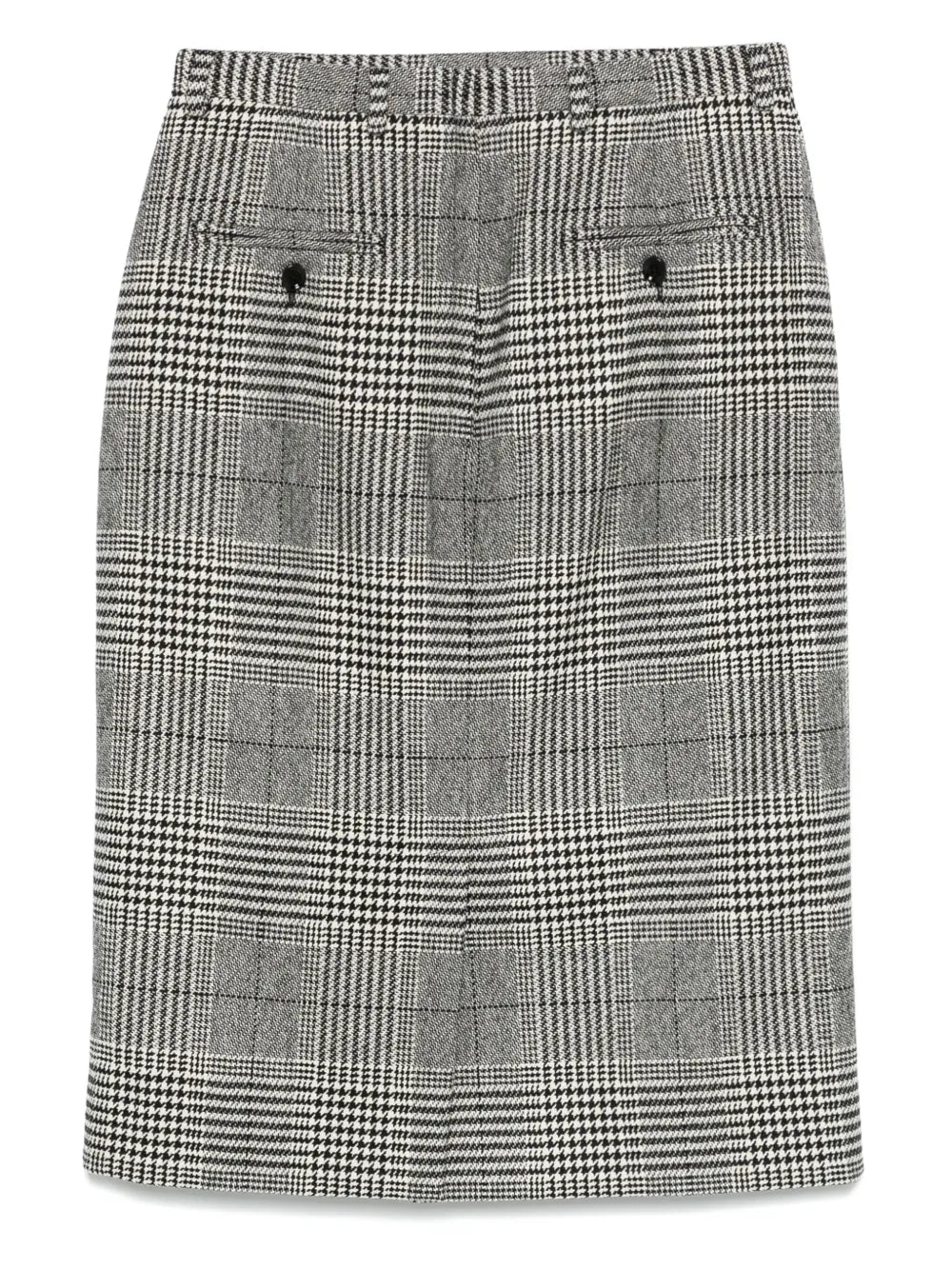 Glen Plaid-Check Midi Skirt