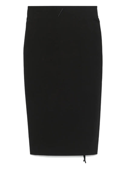 Zip-Up Midi Skirt