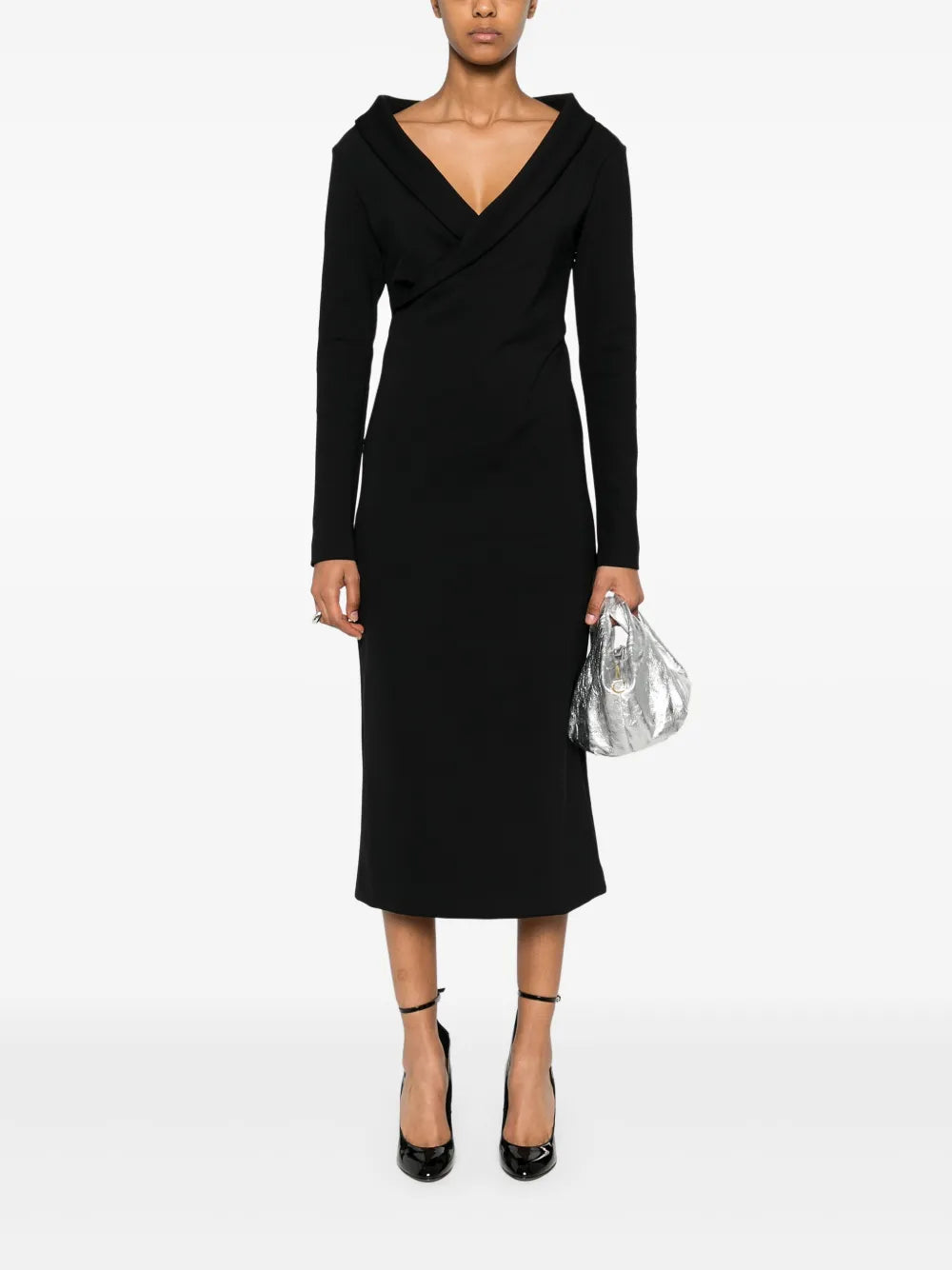 Off-Shoulder Midi Dress