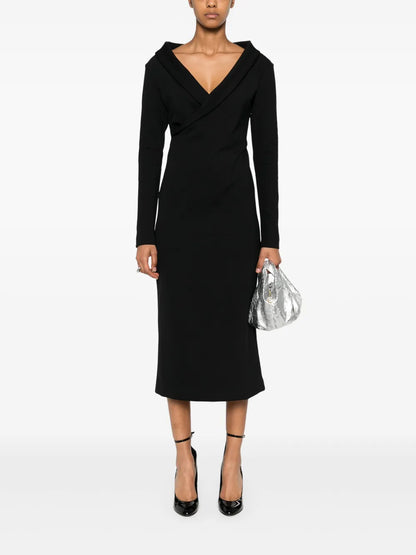Off-Shoulder Midi Dress