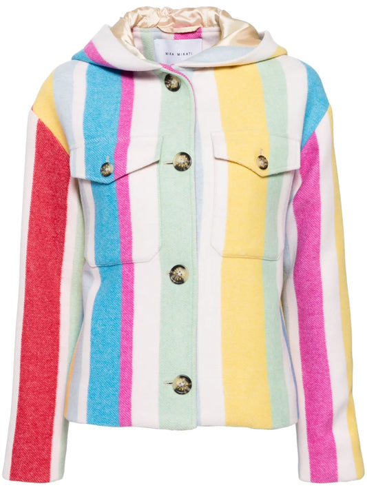 Striped Hooded Jacket