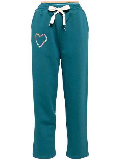 Embroidered Double-Waistband Jogger