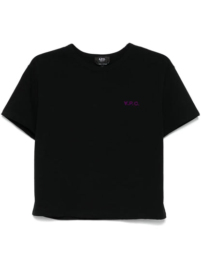 Flocked-Logo T-Shirt