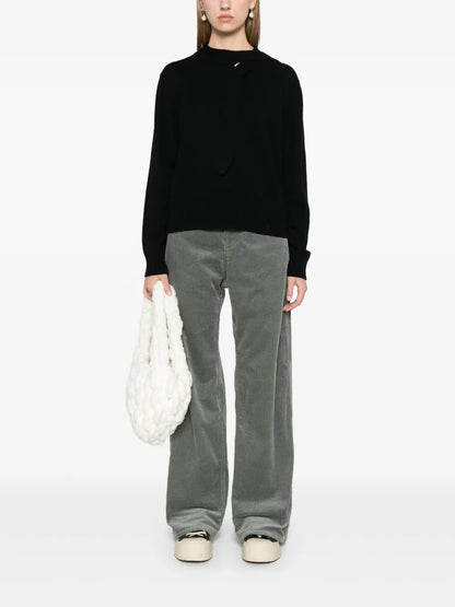 Tie-Neck Sweater