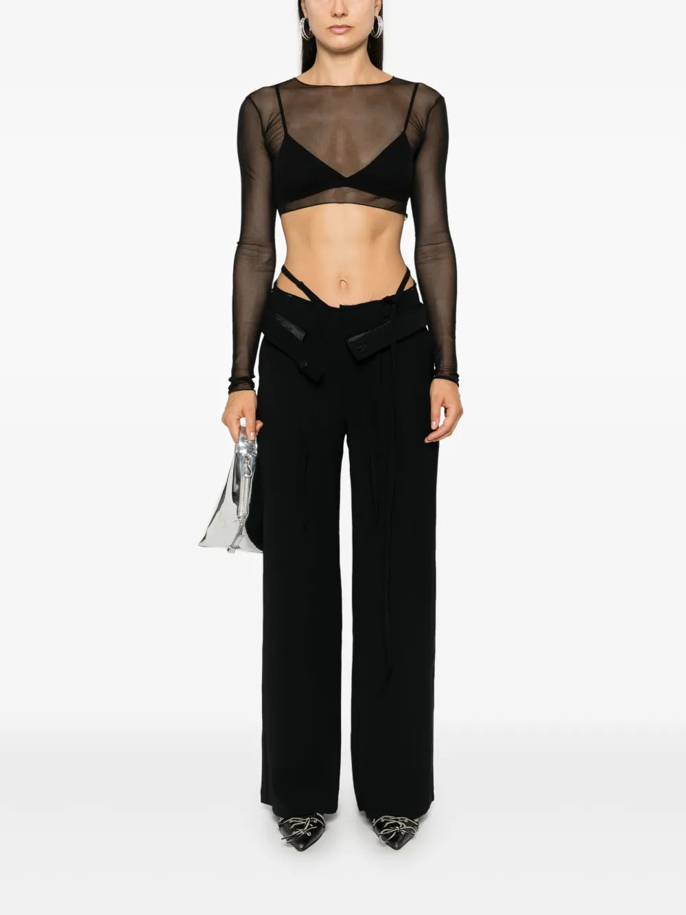 Asymmetric-Waist Trousers