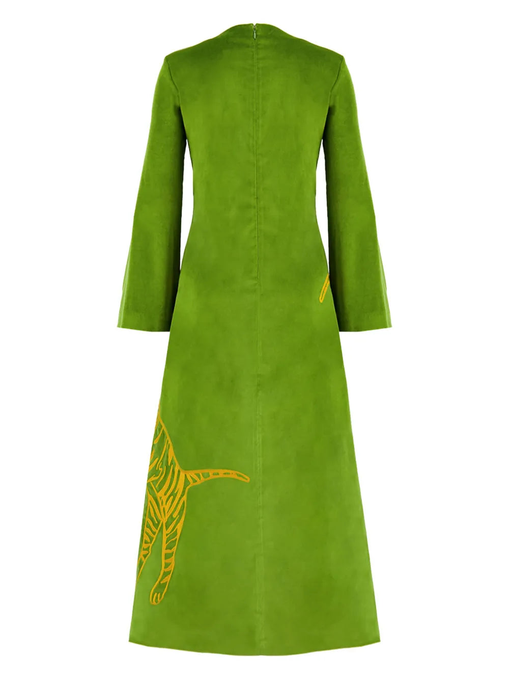 Embroidered Velvet Dress
