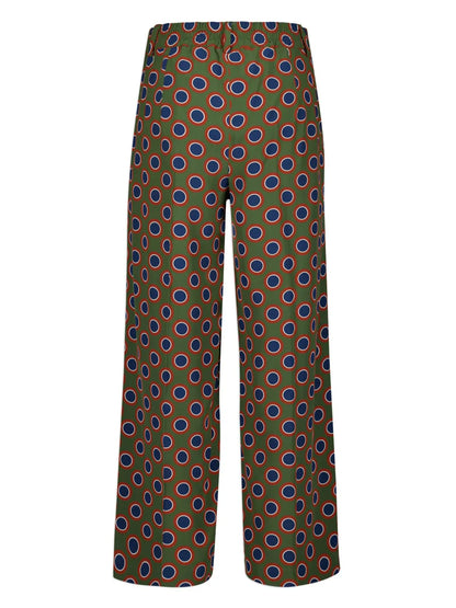Printed Silk Trousers