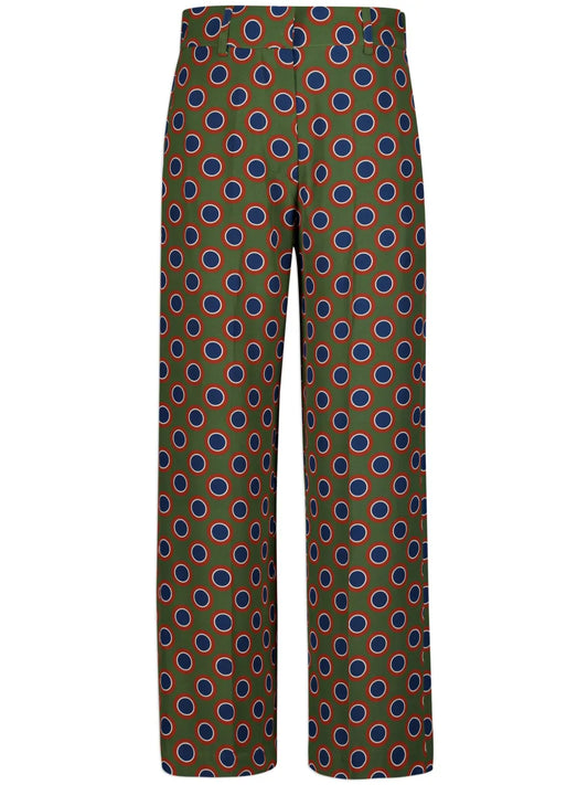 Printed Silk Trousers