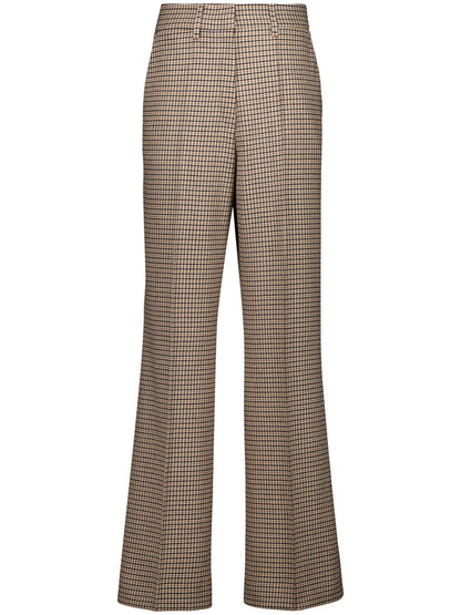 Houndstooth-Pattern Trousers