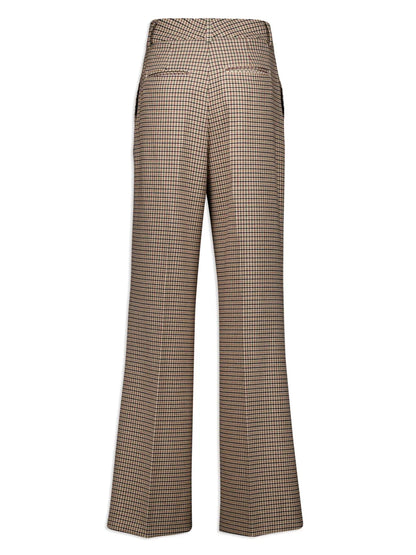 Houndstooth-Pattern Trousers