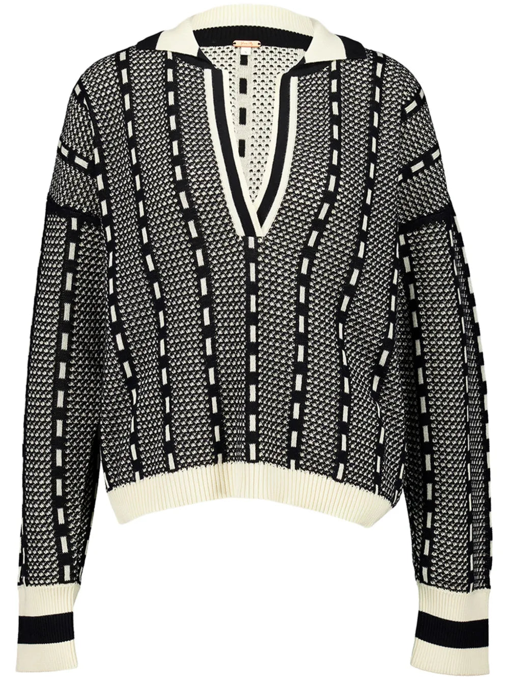 Geometric-Print Jumper