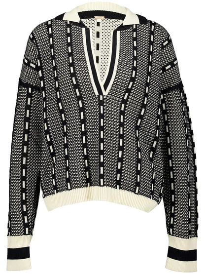 Geometric-Print Jumper