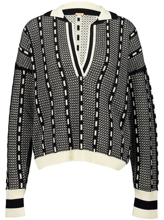 Geometric-Print Jumper