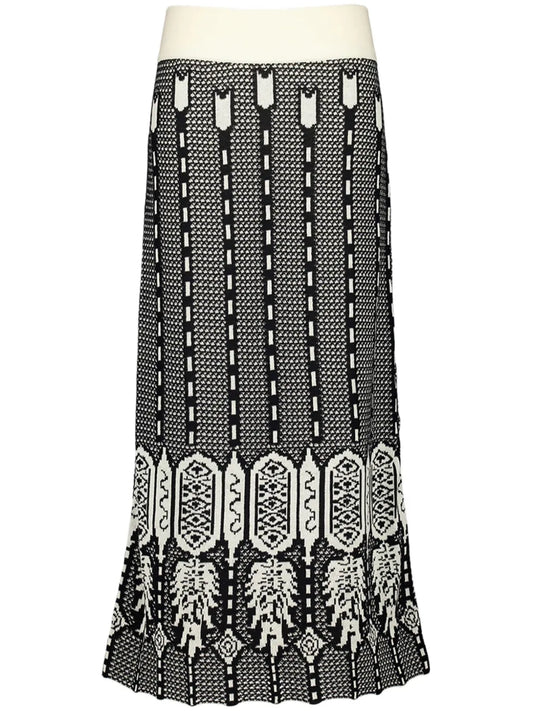 Energy Matrix Midi Skirt