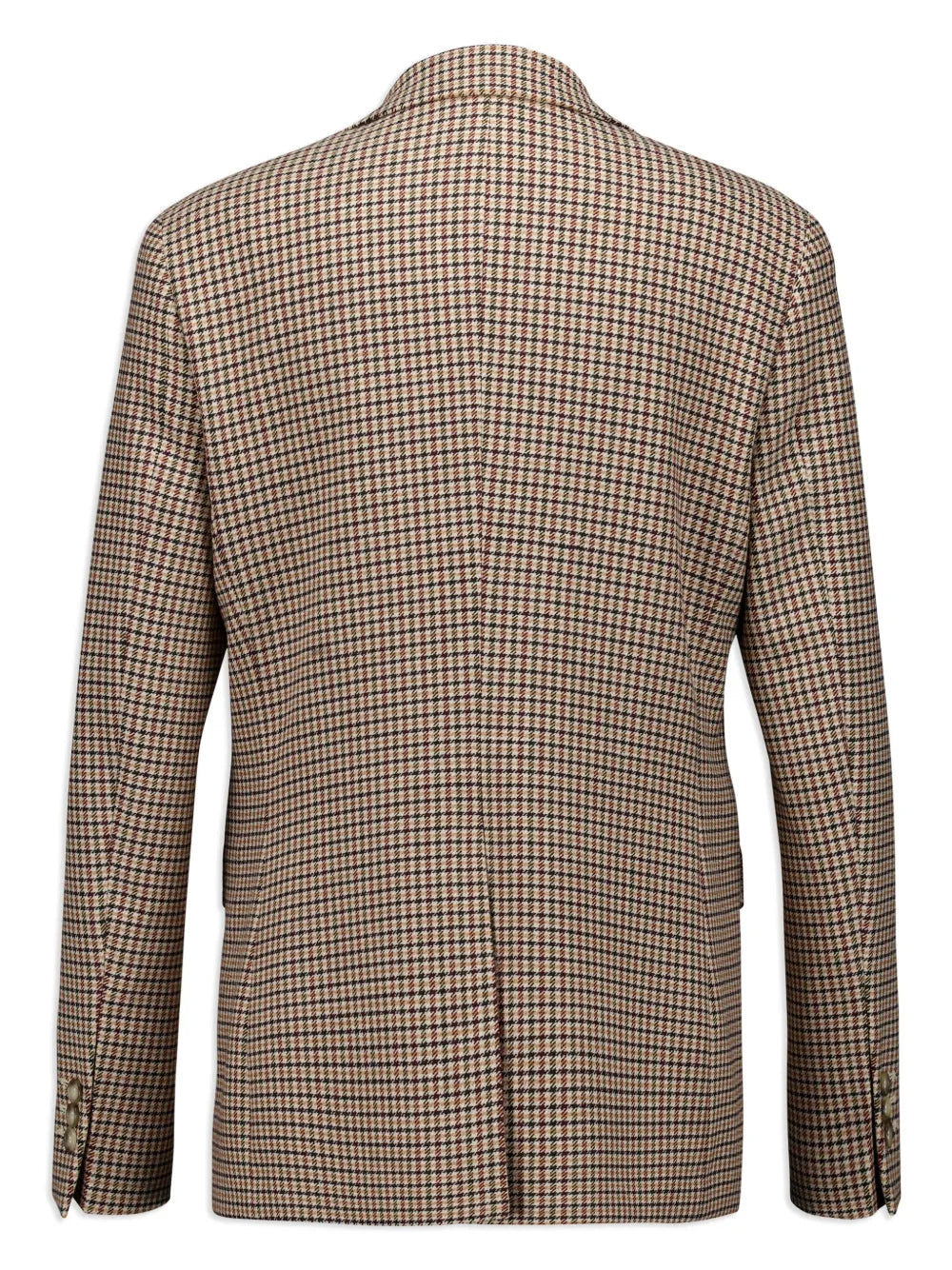 Houndstooth-Check Wool Blazer