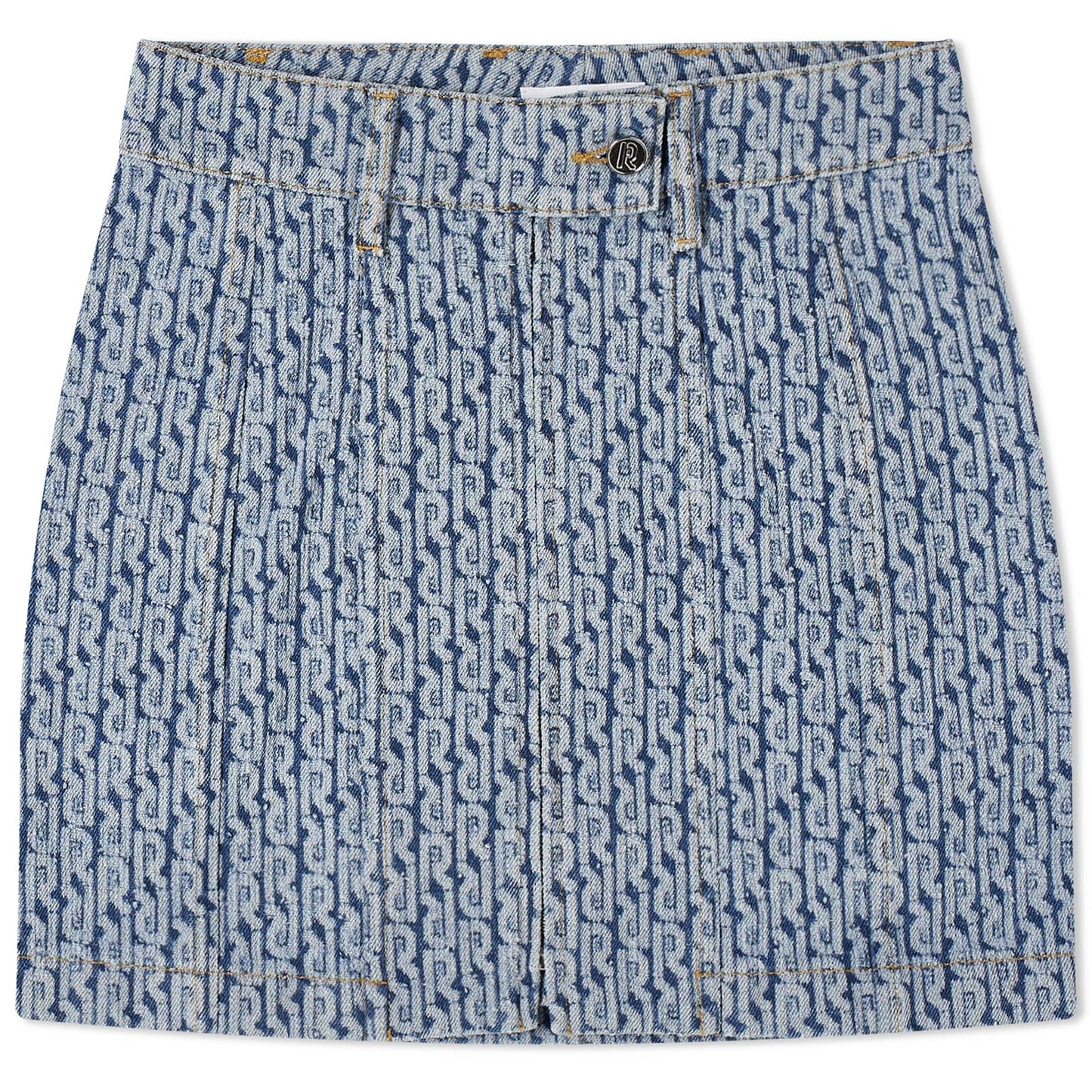 Monogram Denim Skirt