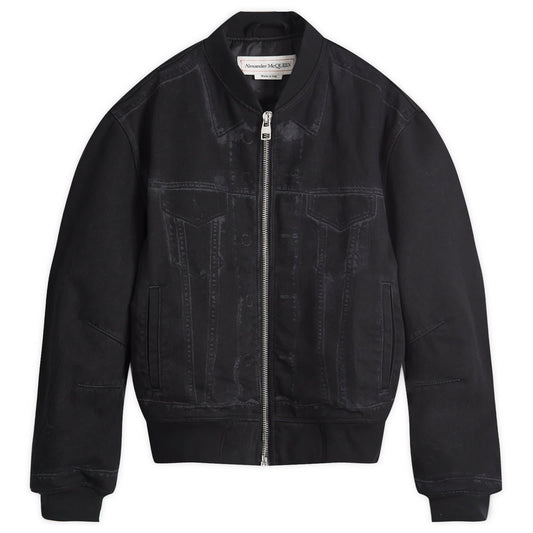 Denim MA-1 Bomber Jacket