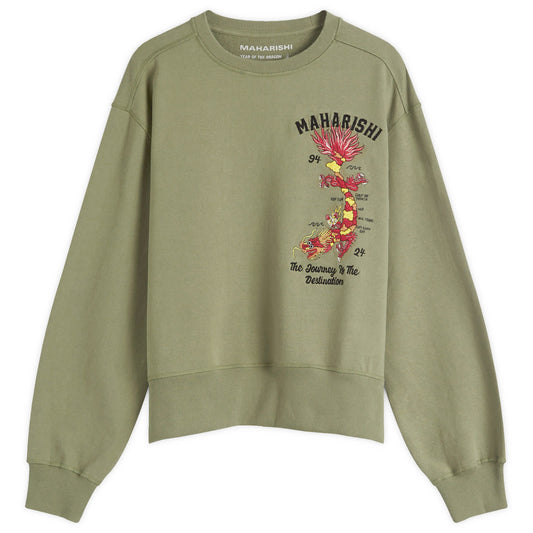 Dragon Map Vintage Crew Sweat