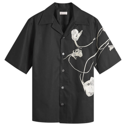 Embroidered Flower Vacation Shirt