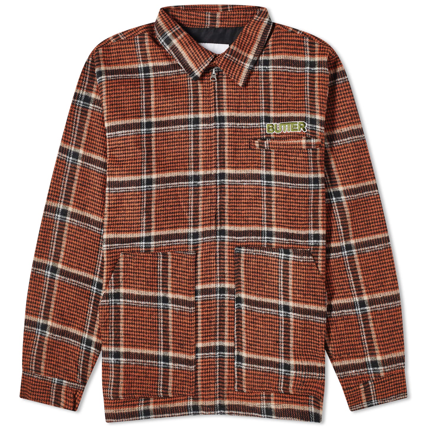 Dougie Quarter Zip Plaid Overshirt