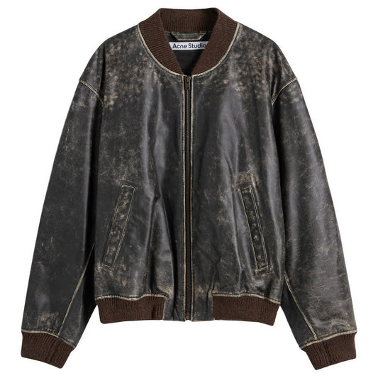Liev Leather Bomber Jacket