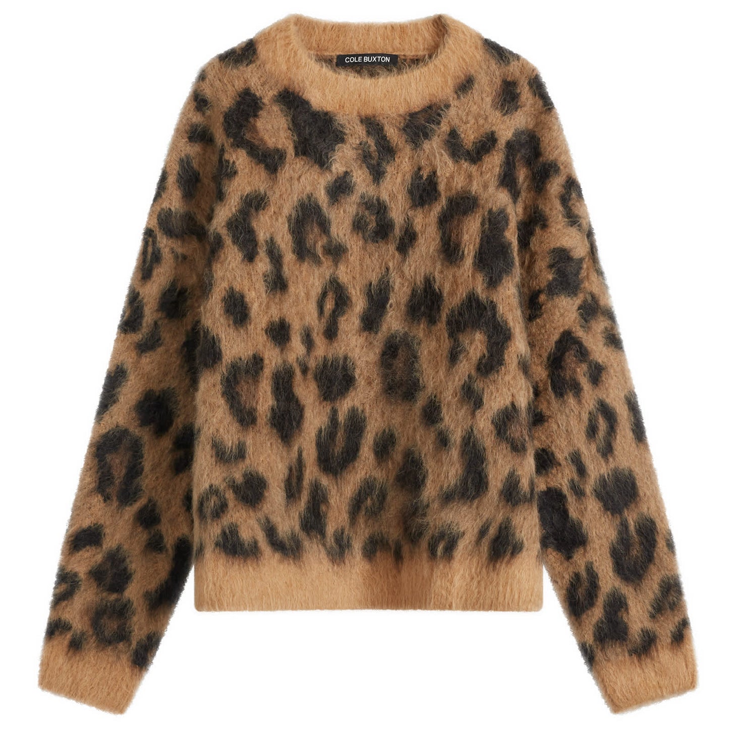 Leopard Knit Sweatshirt